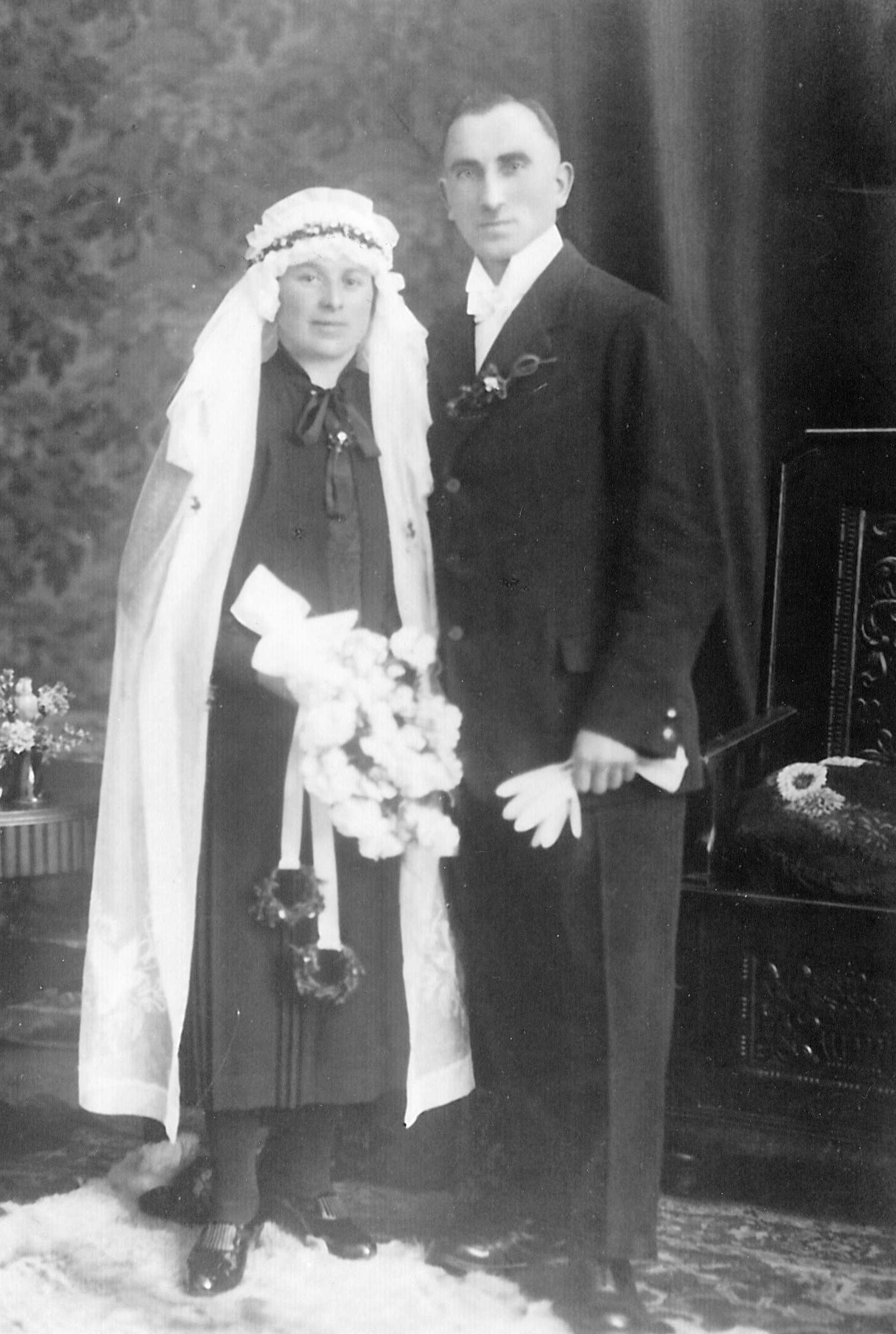 Hochzeit von Wilhelm Klewitz und Karolina Büttner am 18.05.1928